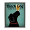 Stupell Industries Black Dog Brewing Antique Beer Sign Floating Frame Design By Ryan Fowler